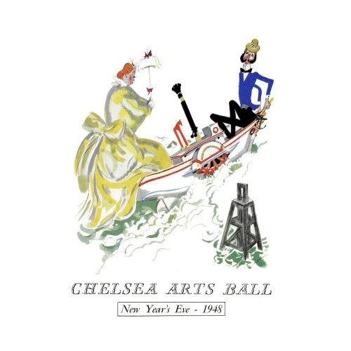 The Chelsea Arts Club Annual Ball 'London River' Art Print - Image 2