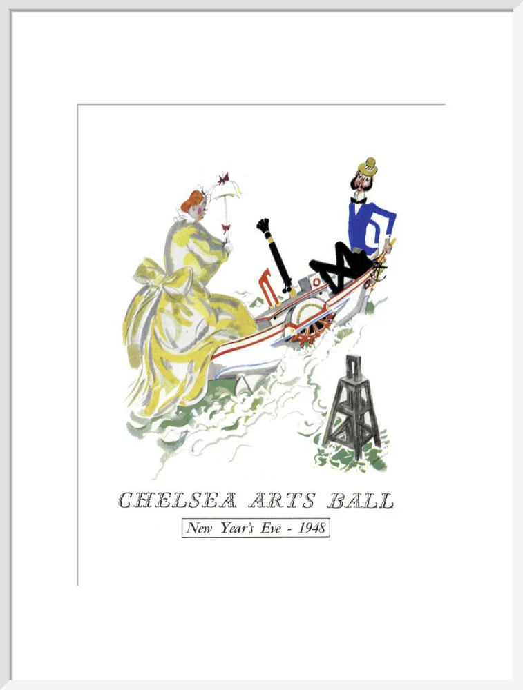 The Chelsea Arts Club Annual Ball 'London River' Art Print - Image 20