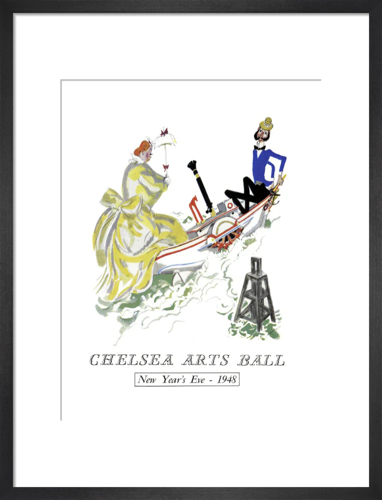 The Chelsea Arts Club Annual Ball 'London River' Art Print - Image 28