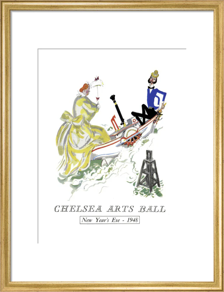 The Chelsea Arts Club Annual Ball 'London River' Art Print - Image 30