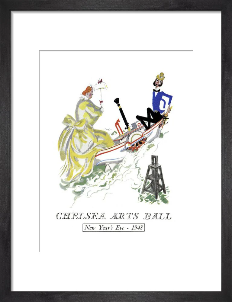The Chelsea Arts Club Annual Ball 'London River' Art Print - Image 4
