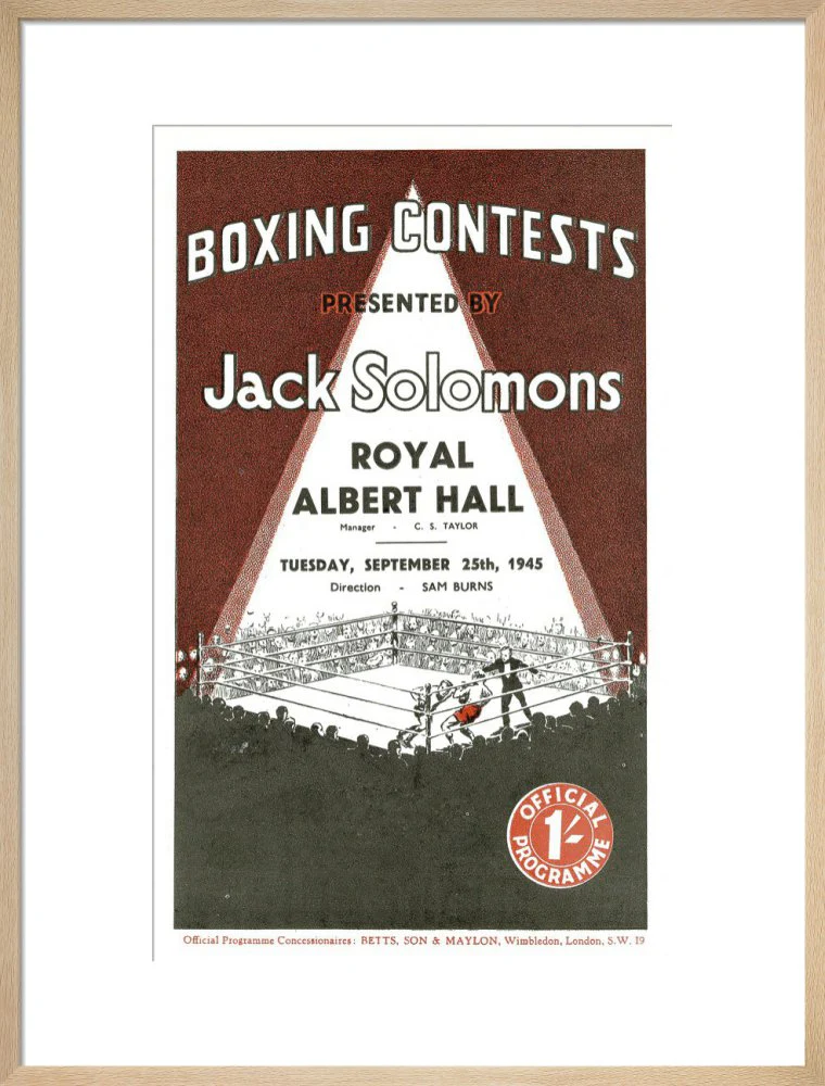 Boxing Contests 1945 Art Print - Image 17