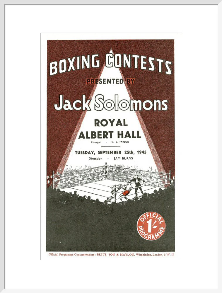 Boxing Contests 1945 Art Print - Image 20