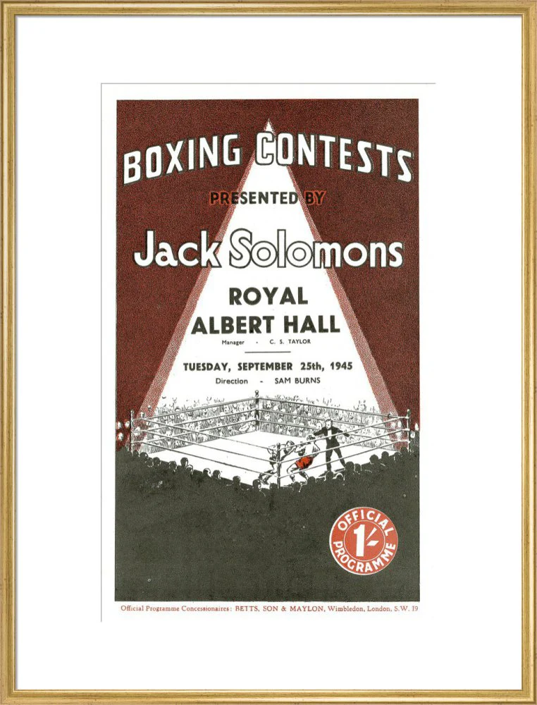 Boxing Contests 1945 Art Print - Image 21