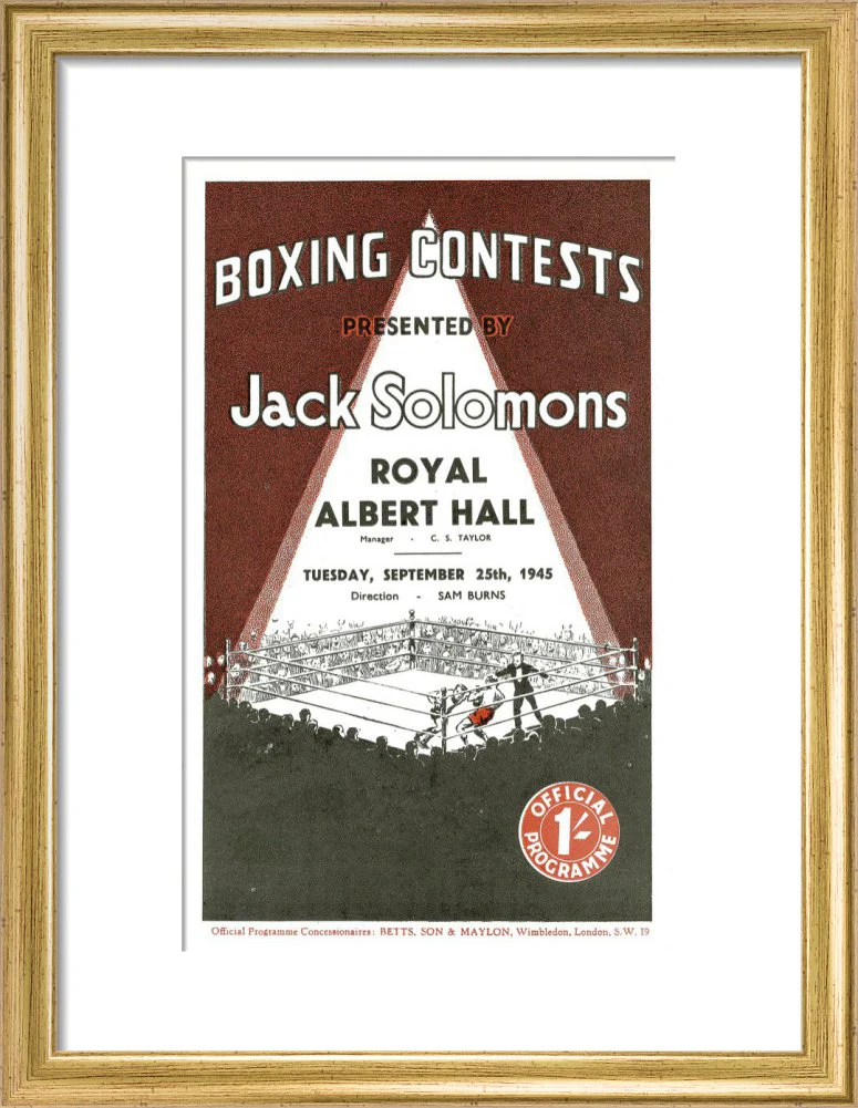 Boxing Contests 1945 Art Print - Image 6