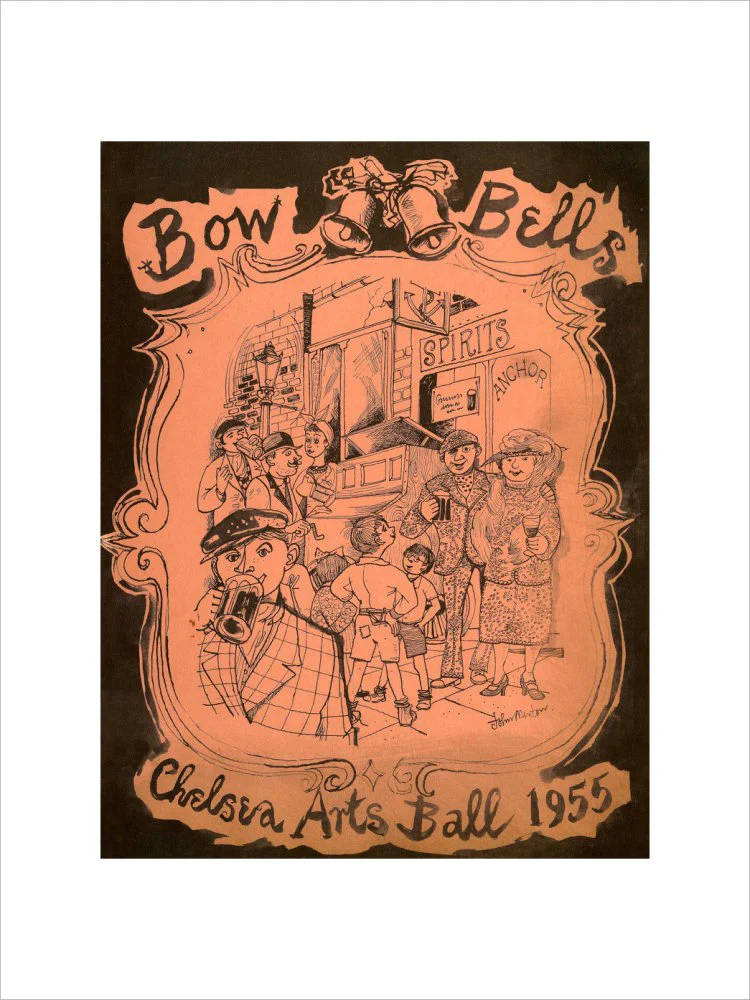 The Chelsea Arts Club Annual Ball 'Bow Bells' Art Print - Image 3