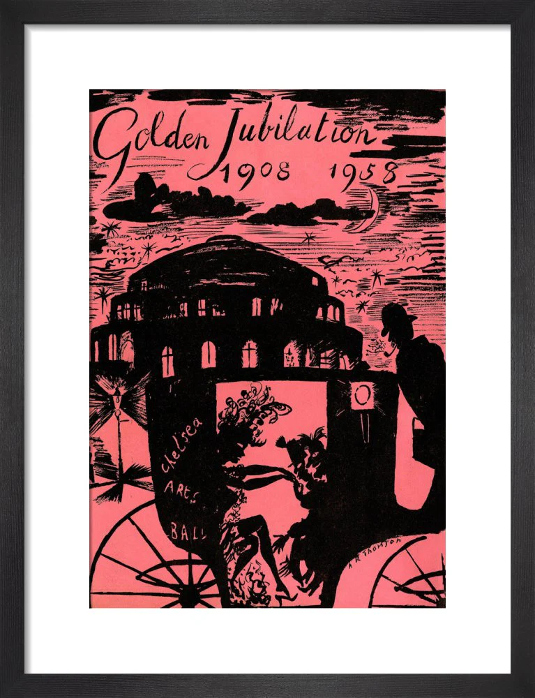 The Chelsea Arts Club Annual Ball 'Golden Jubilation' Art Print - Image 4