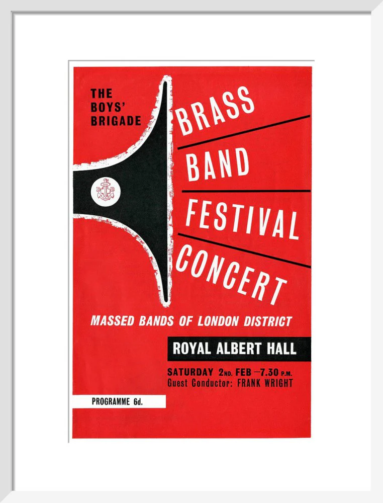 Boys' Brigade Brass Band Festival Concert Art Print - Image 10