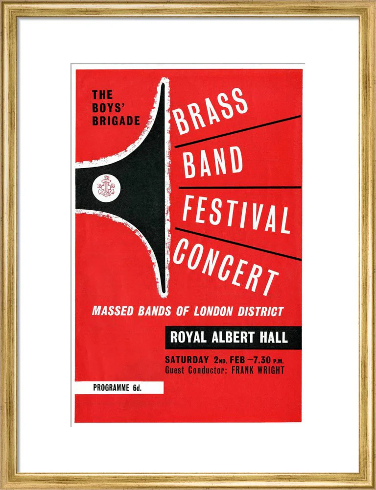 Boys' Brigade Brass Band Festival Concert Art Print - Image 11