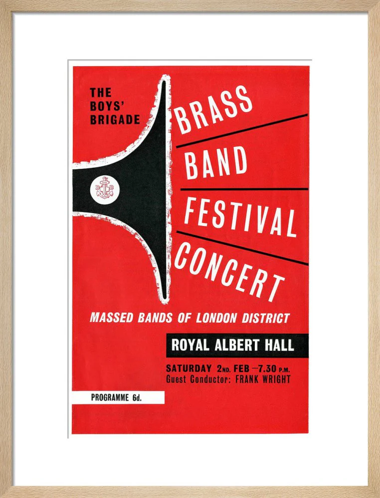 Boys' Brigade Brass Band Festival Concert Art Print - Image 12