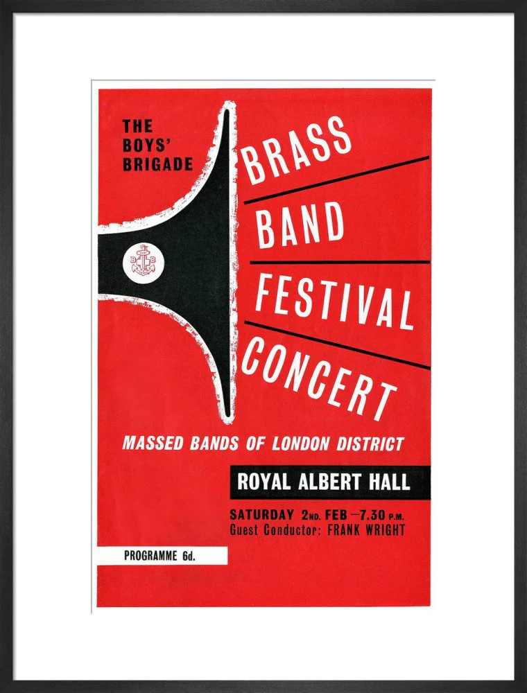 Boys' Brigade Brass Band Festival Concert Art Print - Image 14