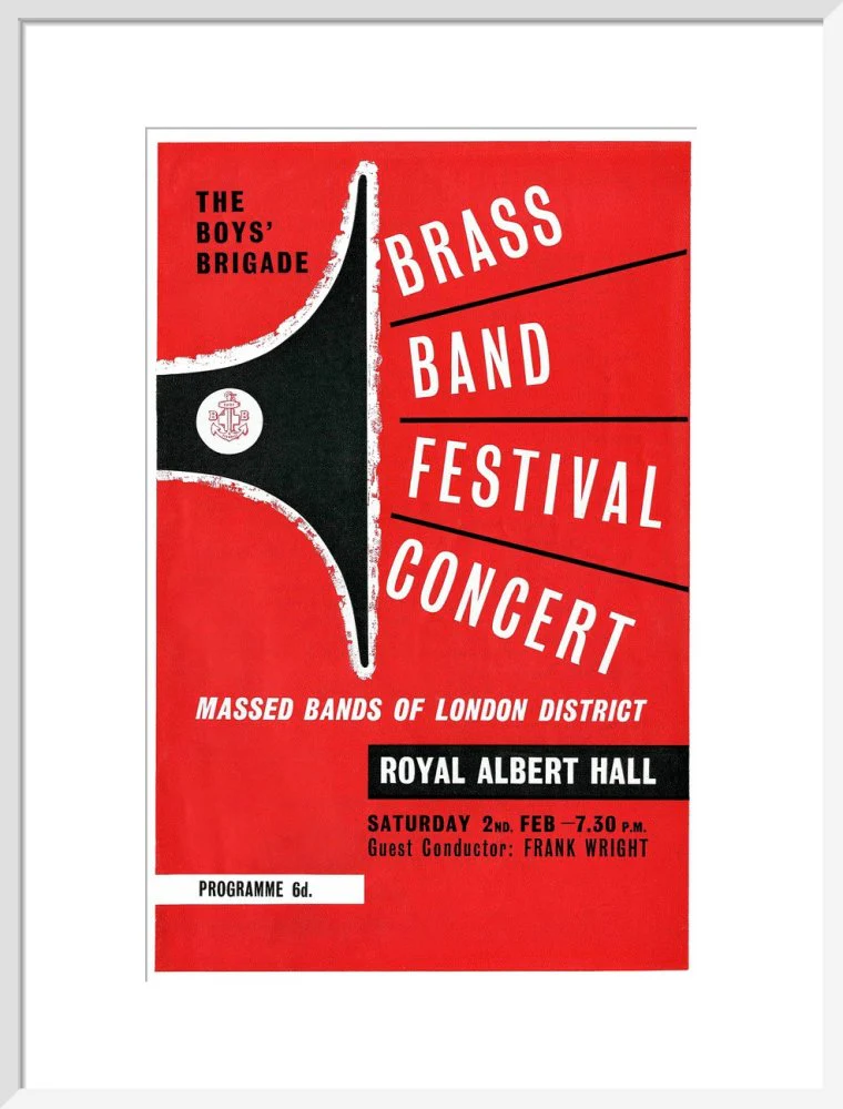 Boys' Brigade Brass Band Festival Concert Art Print - Image 15
