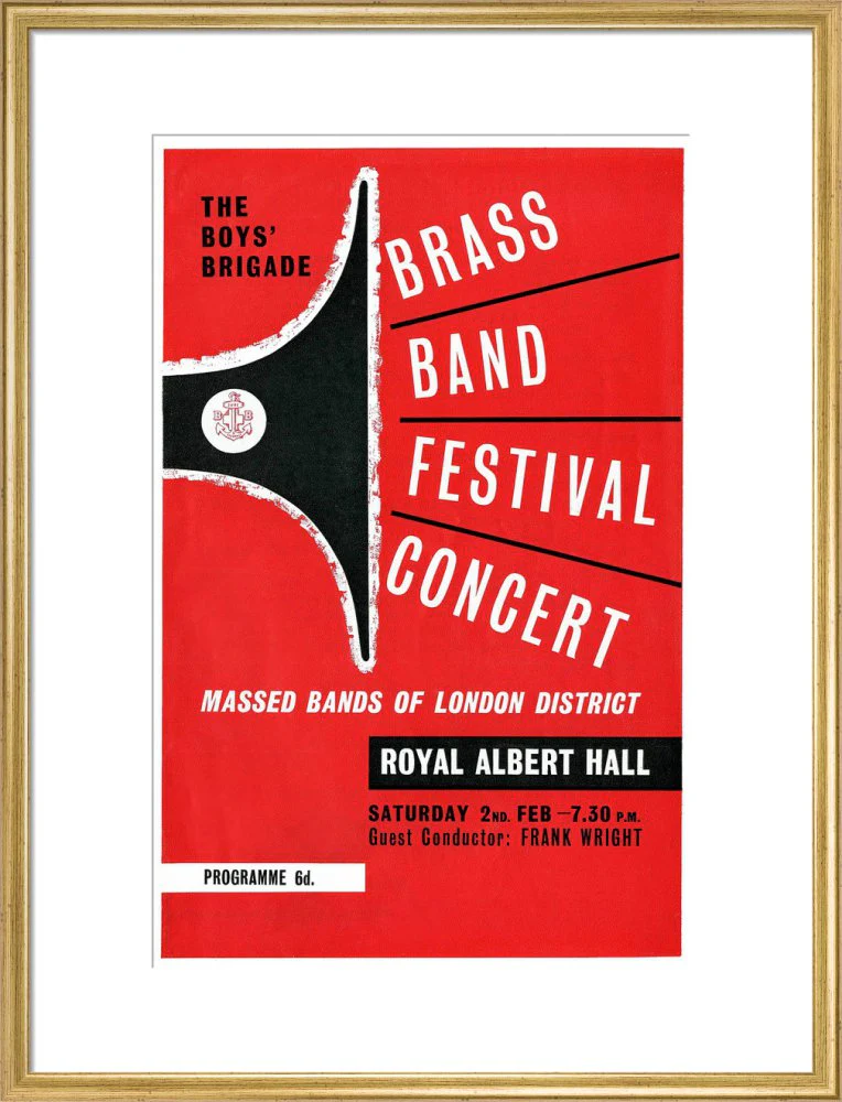Boys' Brigade Brass Band Festival Concert Art Print - Image 16
