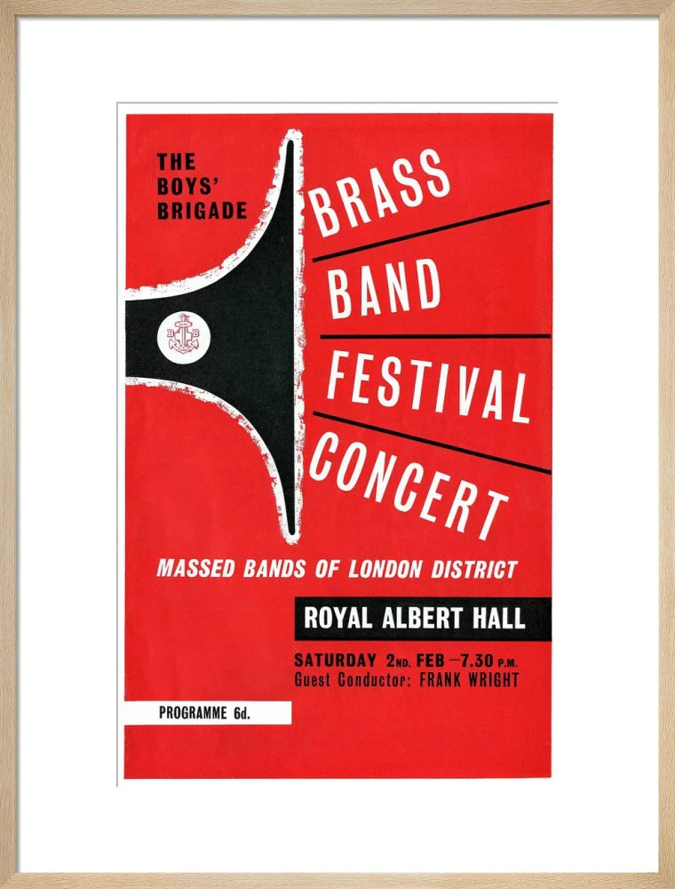 Boys' Brigade Brass Band Festival Concert Art Print - Image 17