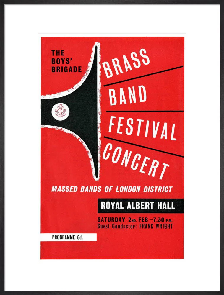 Boys' Brigade Brass Band Festival Concert Art Print - Image 19