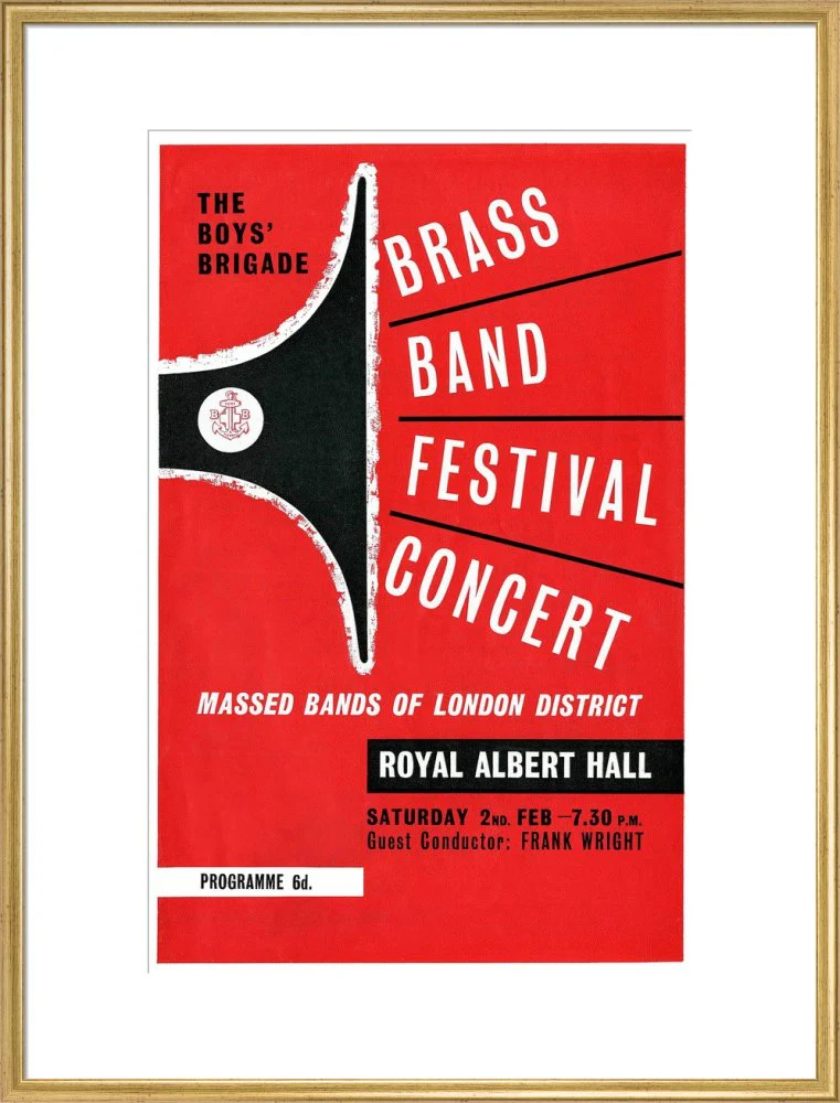 Boys' Brigade Brass Band Festival Concert Art Print - Image 21