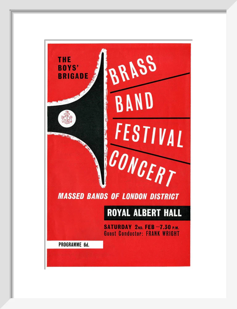 Boys' Brigade Brass Band Festival Concert Art Print - Image 24