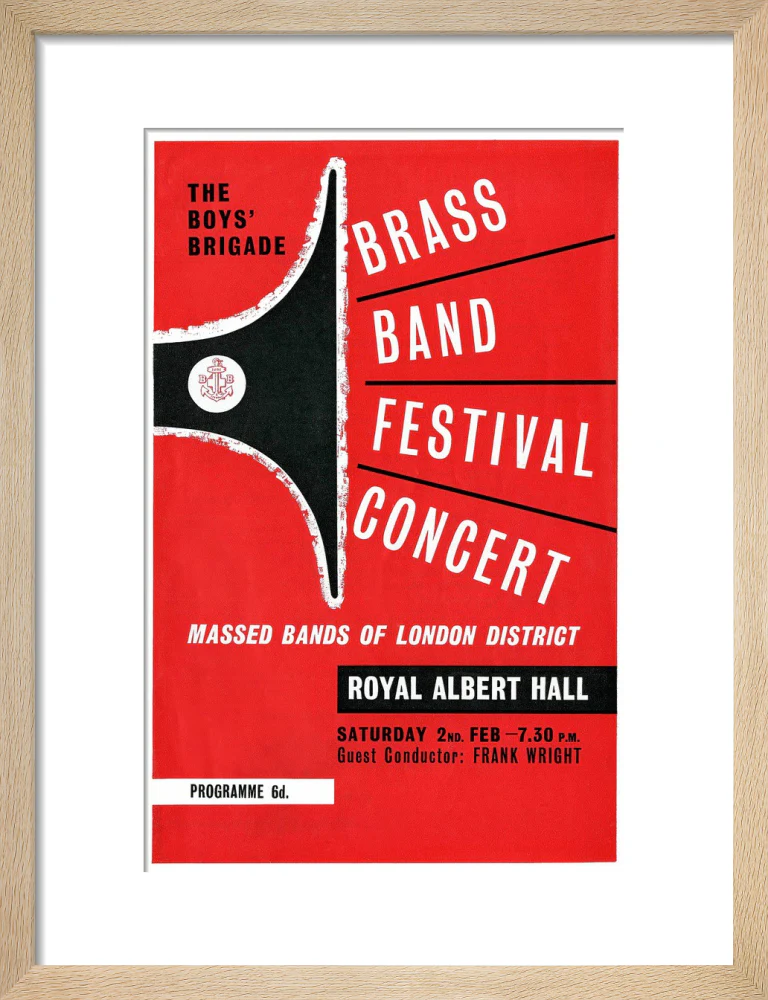 Boys' Brigade Brass Band Festival Concert Art Print - Image 26