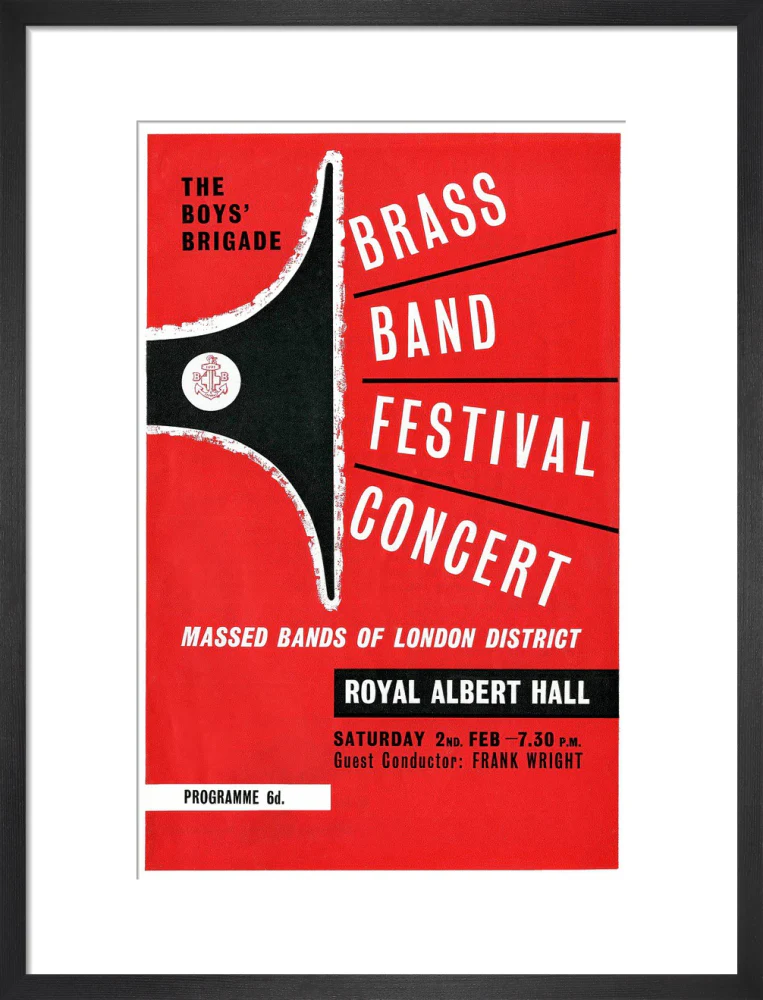 Boys' Brigade Brass Band Festival Concert Art Print - Image 28