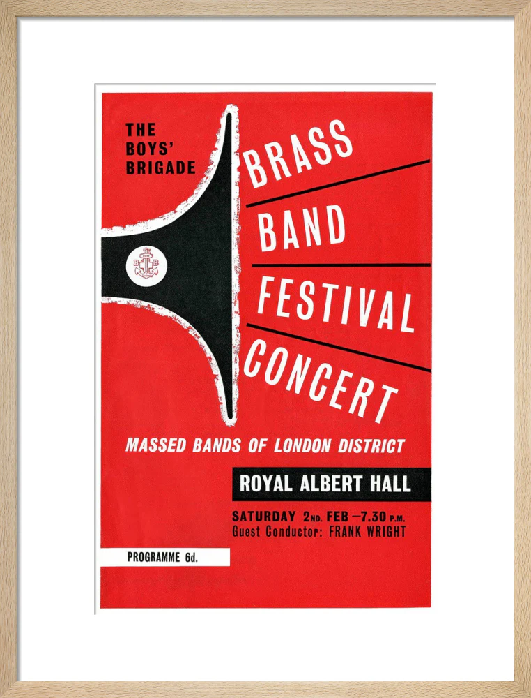 Boys' Brigade Brass Band Festival Concert Art Print - Image 31