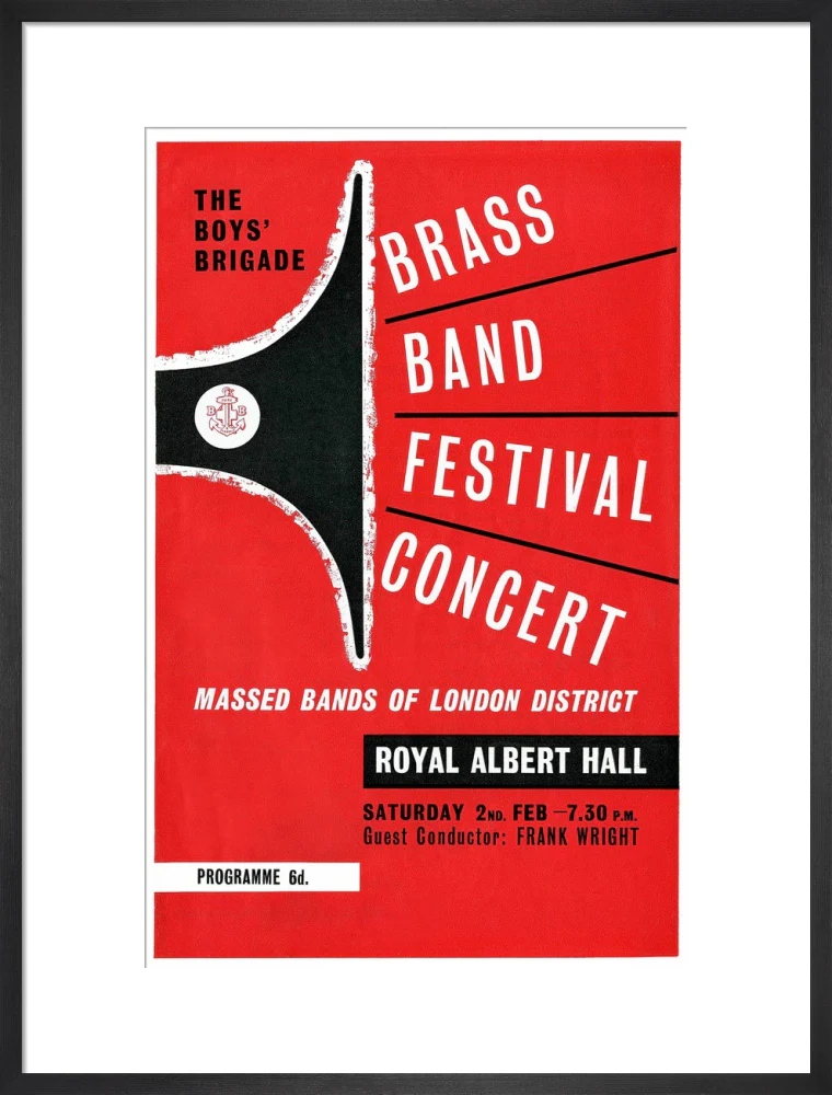 Boys' Brigade Brass Band Festival Concert Art Print - Image 33