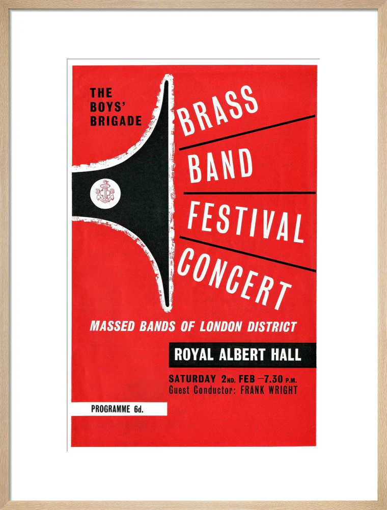 Boys' Brigade Brass Band Festival Concert Art Print - Image 36