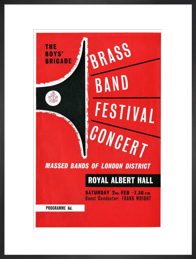 Boys' Brigade Brass Band Festival Concert Art Print - Image 38