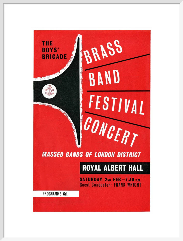 Boys' Brigade Brass Band Festival Concert Art Print - Image 39
