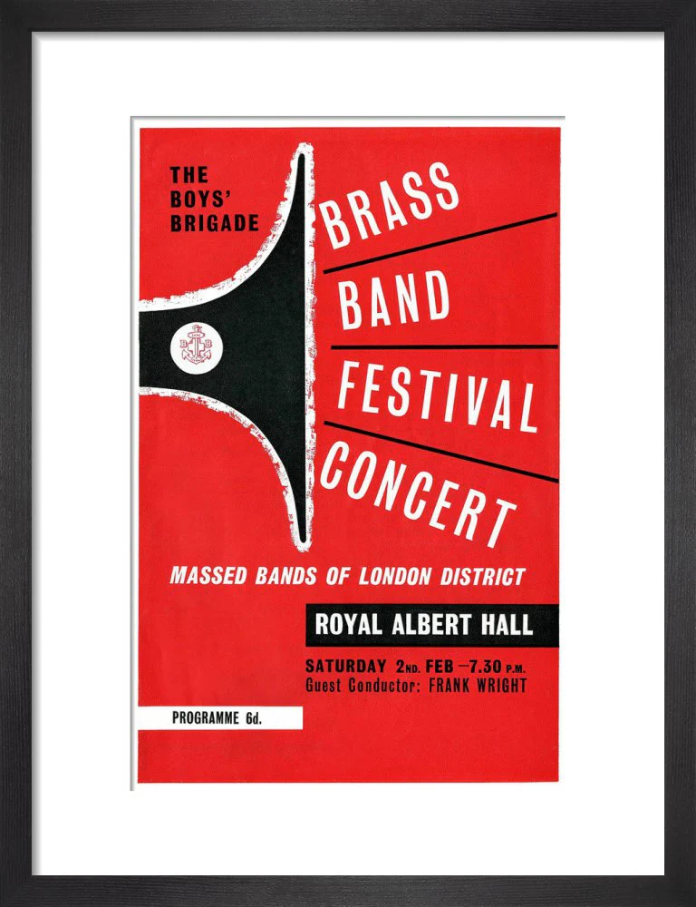 Boys' Brigade Brass Band Festival Concert Art Print - Image 4