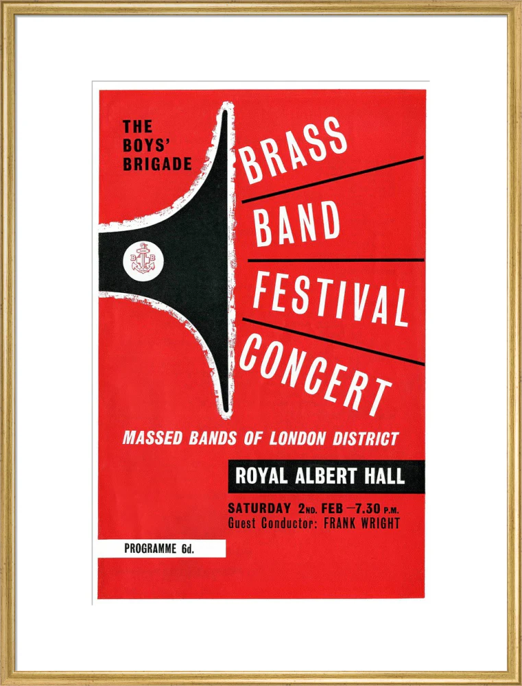 Boys' Brigade Brass Band Festival Concert Art Print - Image 40