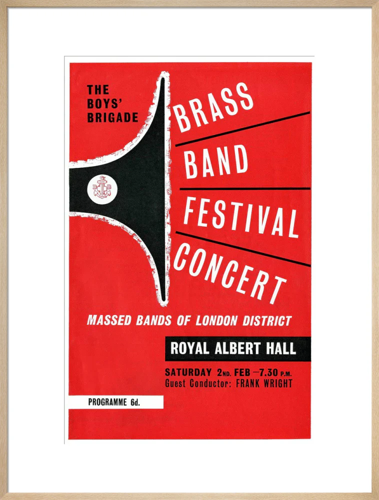 Boys' Brigade Brass Band Festival Concert Art Print - Image 41