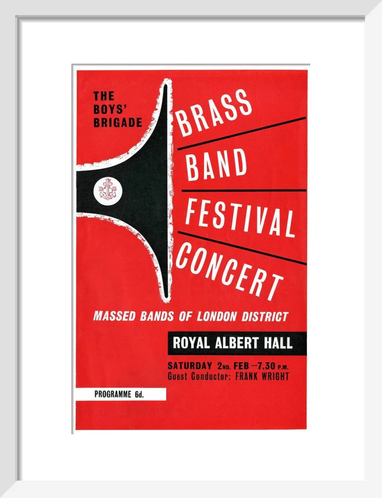 Boys' Brigade Brass Band Festival Concert Art Print - Image 5