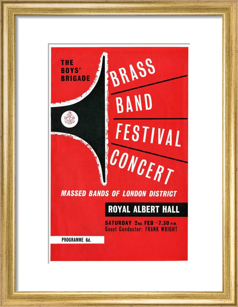 Boys' Brigade Brass Band Festival Concert Art Print - Image 6