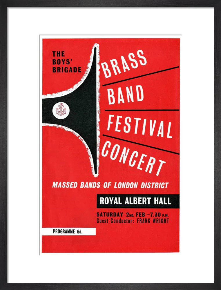 Boys' Brigade Brass Band Festival Concert Art Print - Image 9