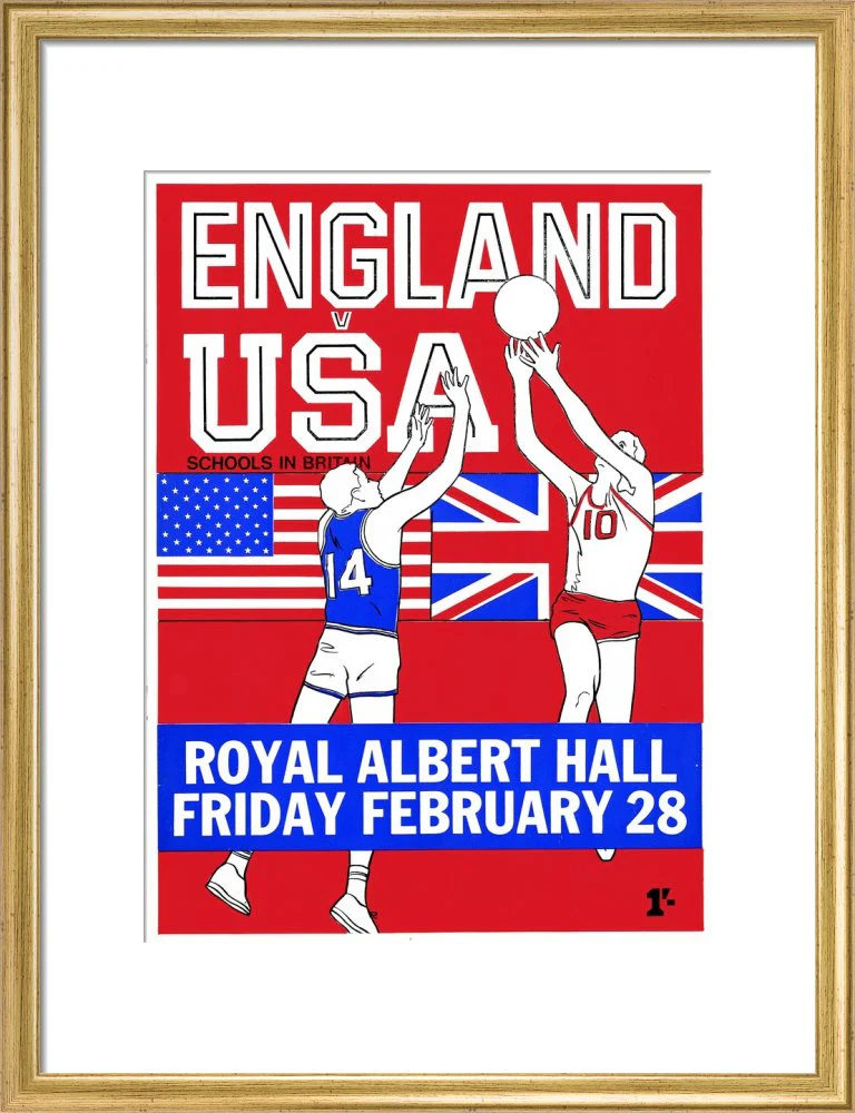 English Schools Basketball Tournament Art Print - Image 11