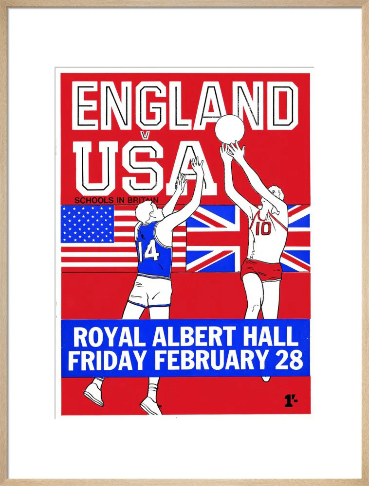 English Schools Basketball Tournament Art Print - Image 22