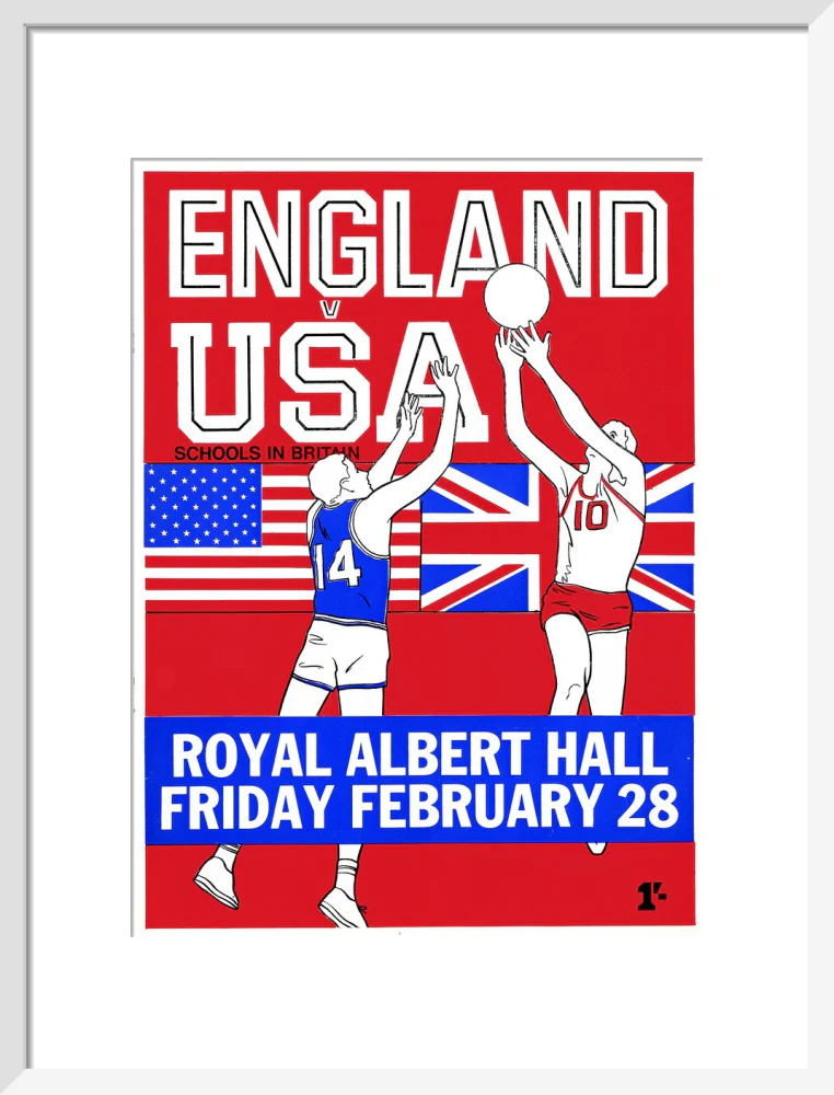 English Schools Basketball Tournament Art Print - Image 29