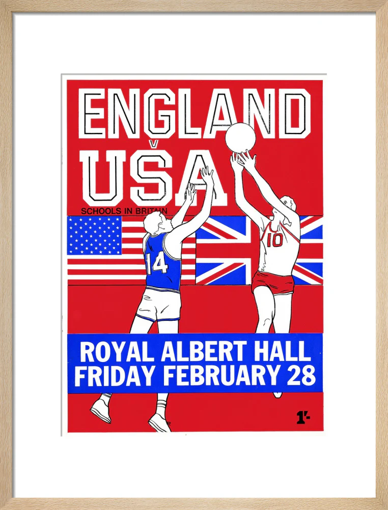 English Schools Basketball Tournament Art Print - Image 31