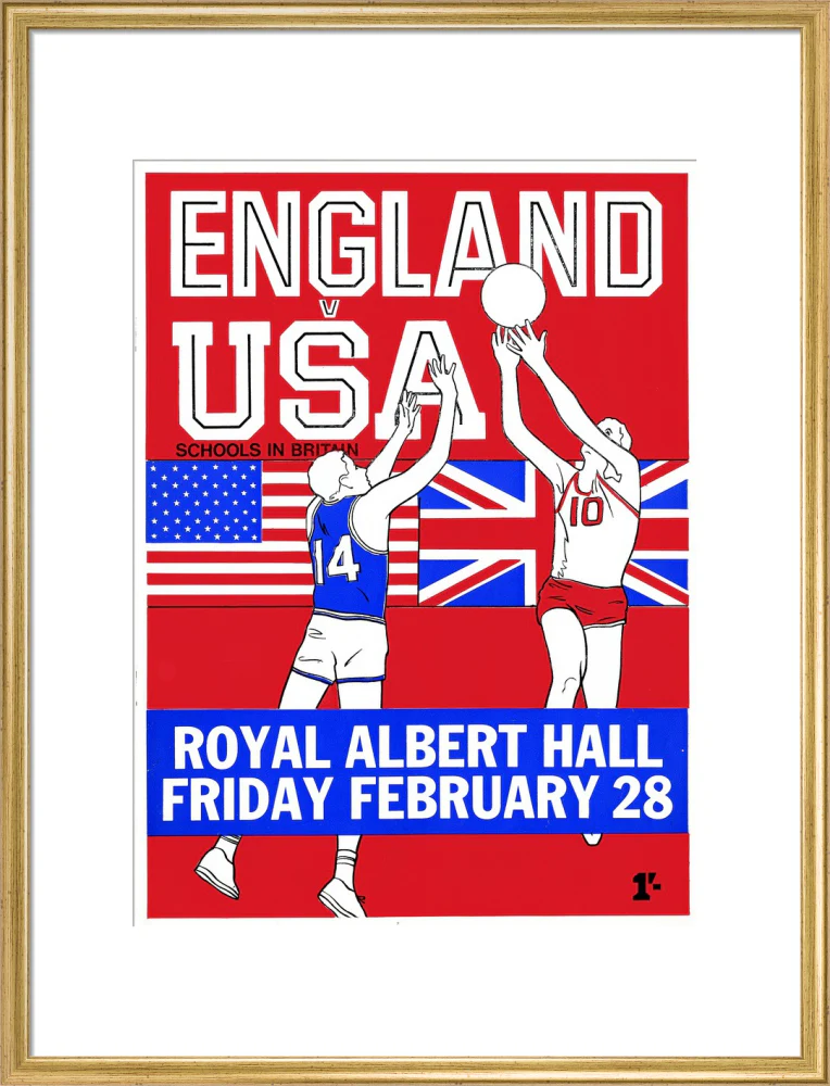 English Schools Basketball Tournament Art Print - Image 35
