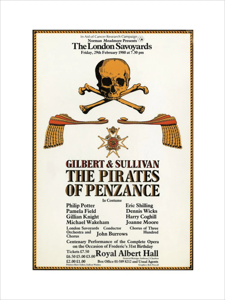 Gilbert & Sullivan's 'The Pirates of Penzance' Art Print - Image 3