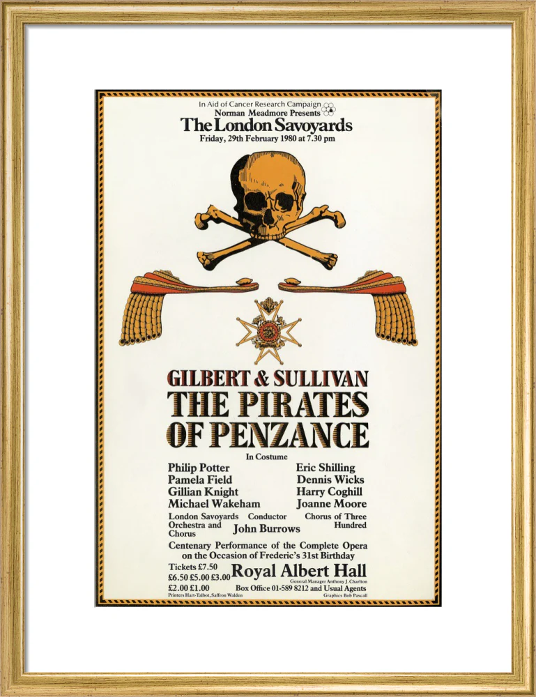 Gilbert & Sullivan's 'The Pirates of Penzance' Art Print - Image 30
