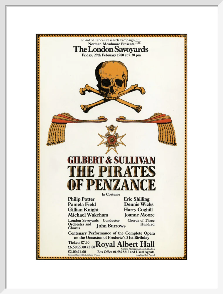 Gilbert & Sullivan's 'The Pirates of Penzance' Art Print - Image 34