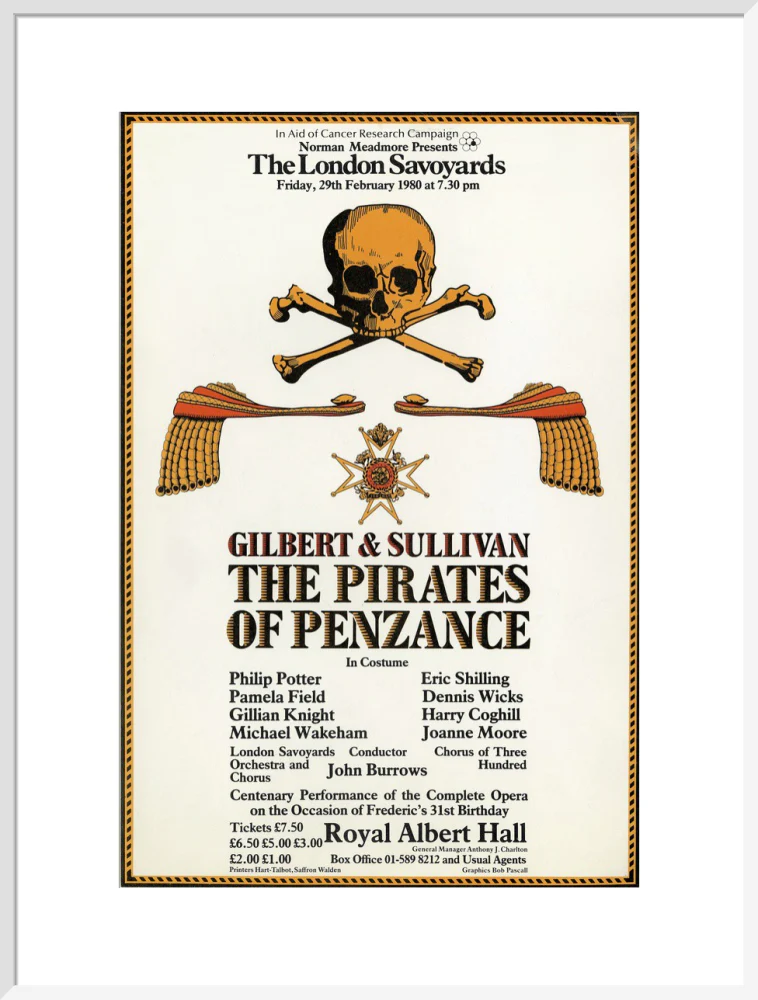 Gilbert & Sullivan's 'The Pirates of Penzance' Art Print - Image 39