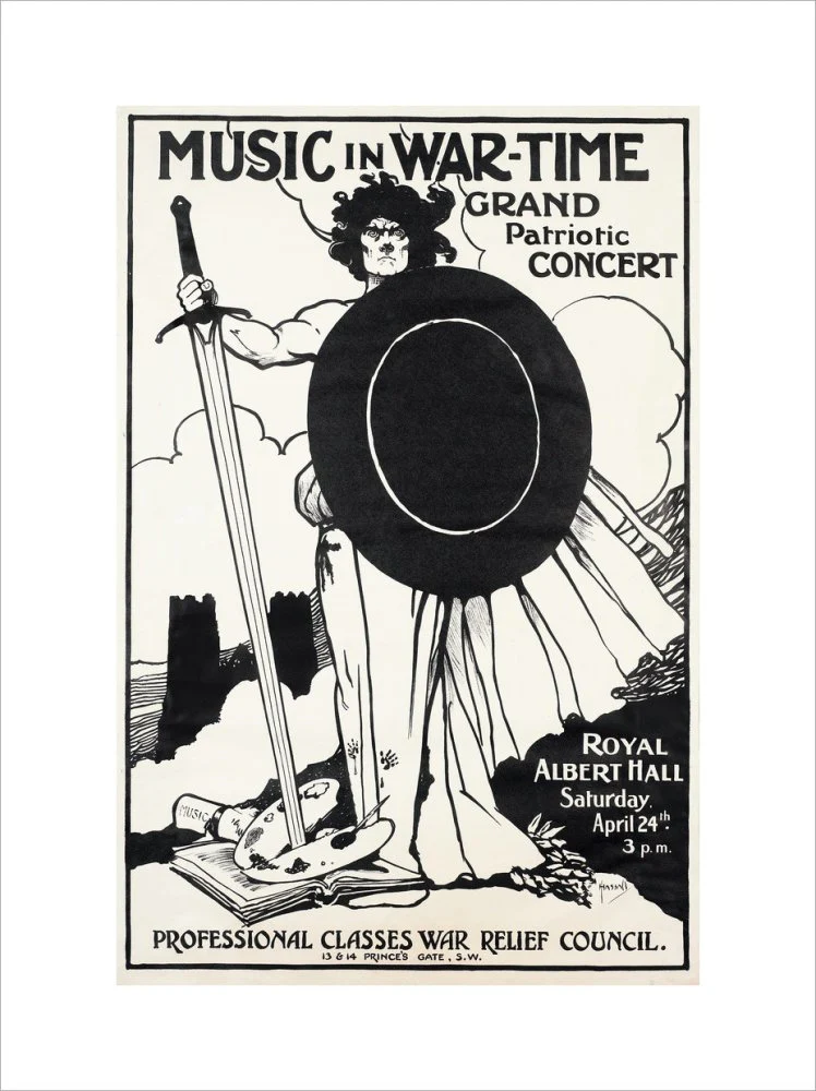 Grand Patriotic Concert, in aid of the Professional Classes War Relief Council and Recruiting Art Print - Image 18