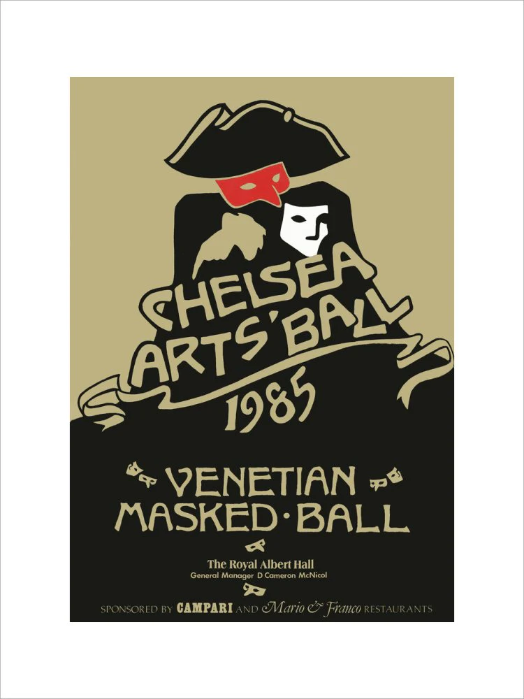 The Chelsea Arts Club Ball 'Venetian Masked Ball' Art Print - Image 13
