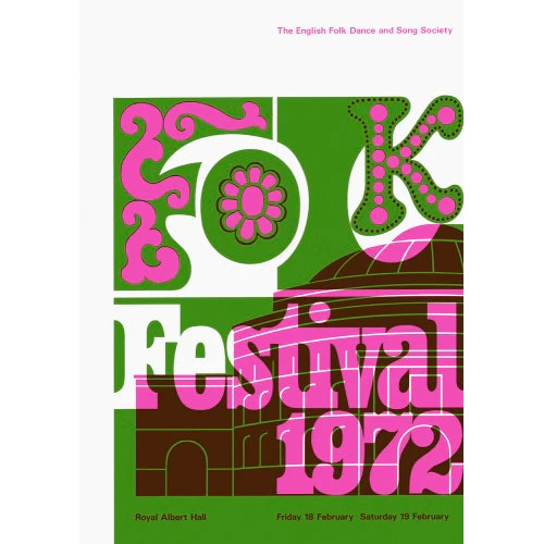 Folk Festival 1972 Art Print - Image 2