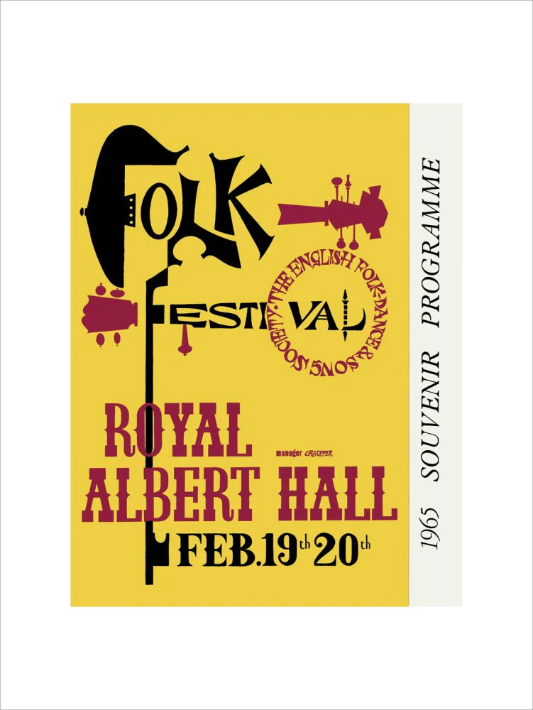 Folk Festival 1965 Art Print - Image 3