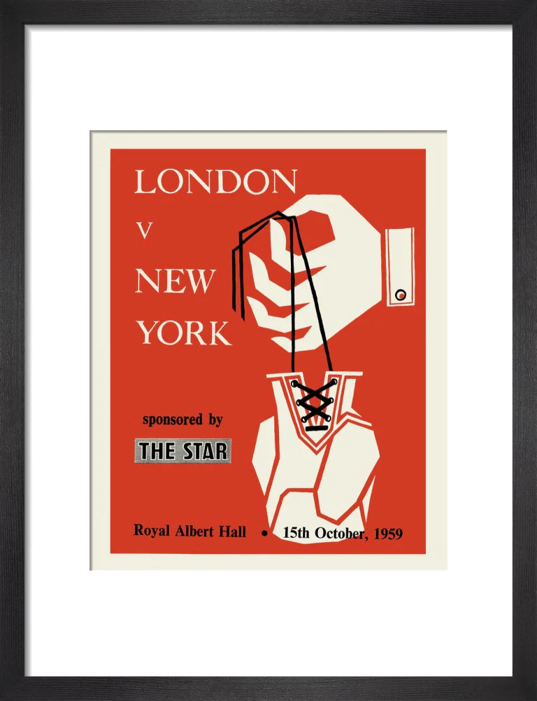 London v New York, London Amateur Boxing Association Art Print - Image 4