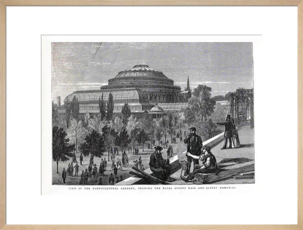 Exterior of the Royal Albert Hall from the Royal Horticultural Society Gardens Art Print - Image 36