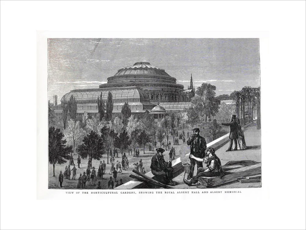 Exterior of the Royal Albert Hall from the Royal Horticultural Society Gardens Art Print - Image 37